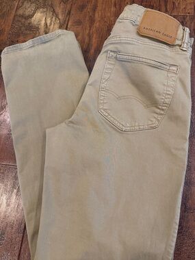 American Eagle Outfitters Men’s Slim FLEX Straight Jeans - Light Beige